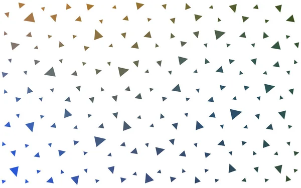 Ljusblå Gul Vektor Triangel Mosaik Mall Färgglad Illustration Polygonal Stil — Stock vektor