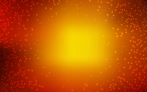 Light Orange Vector Background Astronomical Stars Blurred Decorative Design Simple — Stock Vector