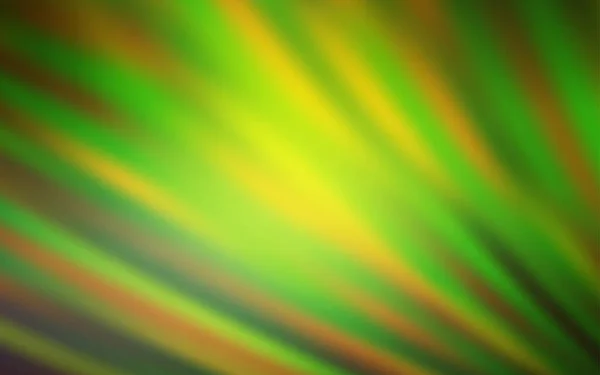 Світло Зелений Жовтий Векторний Візерунок Різкими Лініями Блискуча Абстрактна Ілюстрація — стоковий вектор