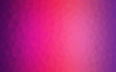 Açık Mor, Pembe vektör üçgen mozaik doku. Origami tarzında gradyan ile geometrik çizim. İş tasarımınız için yepyeni bir tarz.