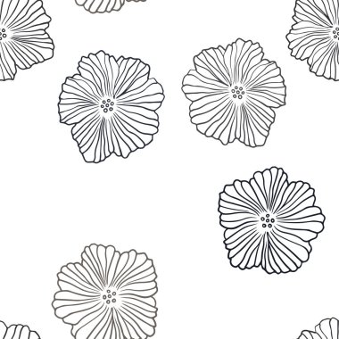 Koyu turuncu vektör çiçekli soyut arkaplan. Çiçekli modern soyut illüstrasyon. Pencere perdeleri, perdeler için doku.