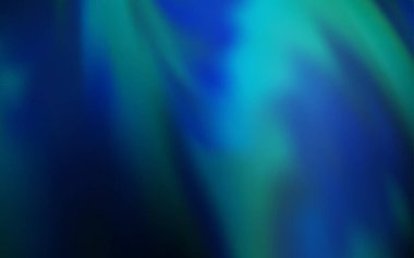 Koyu mavi vektör soyut bulanık arkaplan. Gradyan tasarımlı, soyut, ışıltılı çizimler. Marka kitabınız için yeni biçim tasarımı.