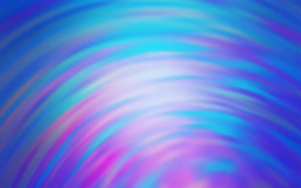 ライトピンク 曲線を持つ青のベクトル背景 曲線で構成された輝くイラスト 携帯電話の画面のテンプレート — ストックベクタ