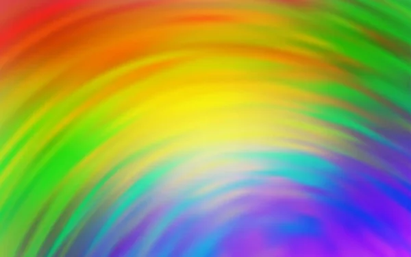 Fond Vectoriel Multicolore Clair Avec Lignes Courbées Illustration Abstraite Gradient — Image vectorielle