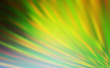 Açık yeşil, parlak çizgili sarı vektör arkaplan. Renkli çubuklarla, soyut çizimler. Reklamlar, posterler, afişler için desen.