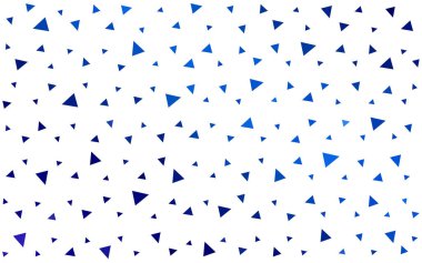 Işık Mavisi vektörü üçgen çizim parlıyor. Üçgenli modern soyut çizim. İşiniz için en iyi üçgen tasarım.