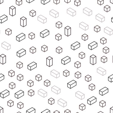 Aydınlık Gri vektör pürüzsüz, çokgen tarzda izometrik kapak. Dikdörtgenleri ve kareleri olan güzel bir çizim. Pencere perdeleri, perdeler için doku.