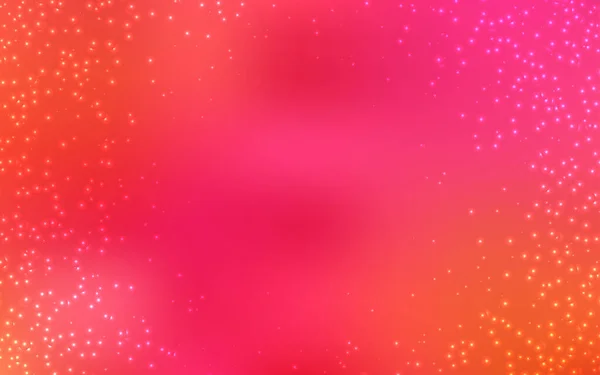 Hellrosa Gelber Vektorhintergrund Mit Astronomischen Sternen Leuchtende Farbige Illustration Mit — Stockvektor