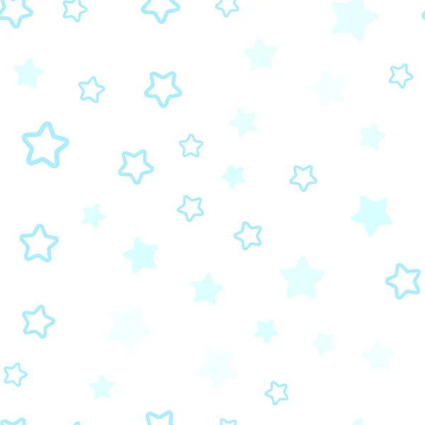 Світло Блакитний Зелений Вектор Безшовний Візерунок Різдвяними Зірками Сучасна Геометрична — стоковий вектор