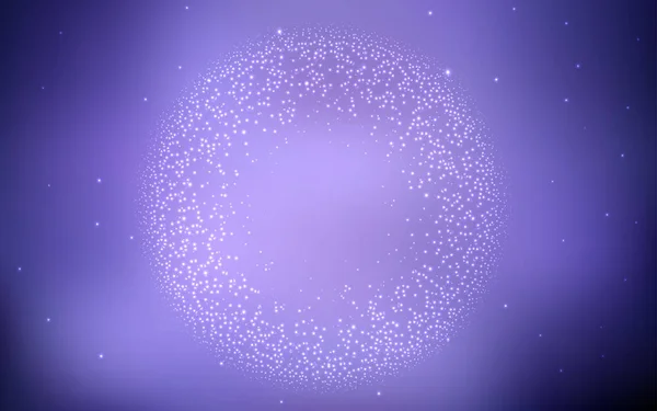 Light Purple Vektor Hintergrund Mit Astronomischen Sternen Moderne Abstrakte Illustration — Stockvektor