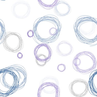 Açık mavi, diskleri olan, pürüzsüz kırmızı vektör dokusu. Parlak renkli soyut çemberlerin olduğu bir resim. Kumaş ve duvar kağıtlarının dizaynı için desen.