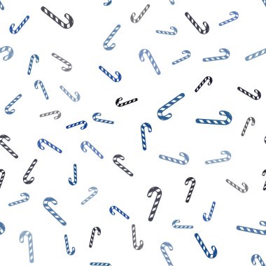 Tatlı xmas lolipoplarıyla hafif BLUE vektörsüz arkaplan.