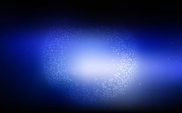 Tmavě Modrá Vektorová Textura Mléčnými Hvězdami Zářící Barevná Ilustrace Jasnými — Stockový vektor