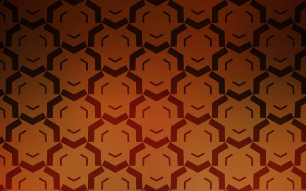Donker Oranje Vector Textuur Met Wrange Lijnen Donker Oranje Vector — Stockvector