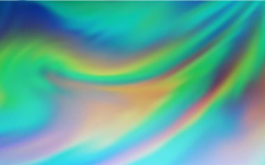 Açık mavi, yeşil vektör soyut parlak şablonu bulanıklaştırdı. Açık mavi, yeşil vektör soyut parlak doku. Soyut ve gradyan renkte renkli çizimler. Marka kitabınız için yeni biçim tasarımı.