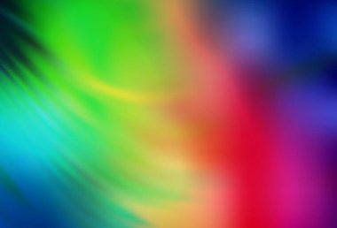 Koyu Çokrenkli vektör soyut bulanık yerleşim. Koyu renk vektörü parlak deseni bulanıklaştırdı. Görüntü stili ve gradyanı olan yeni renkli çizimler. Tasarımının yeni yolu.