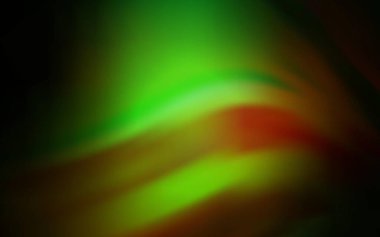 Koyu yeşil, kırmızı vektör soyut arkaplan. Koyu yeşil, kırmızı vektör parlak soyut arkaplan. Görüntü stili ve gradyanı olan yeni renkli çizimler. İşiniz için yeni tasarım.