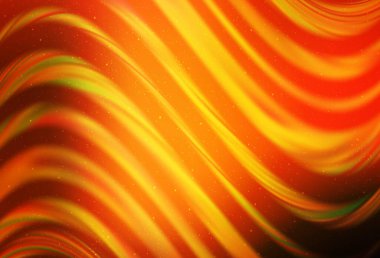 Galaksi yıldızlı koyu turuncu vektör arka planı. Galaksi yıldızlı koyu turuncu vektör arka planı. Bulanık dekoratif tasarım galaksi yıldızlarıyla basit bir stilde. Kozmik arkaplanlar için şablon.