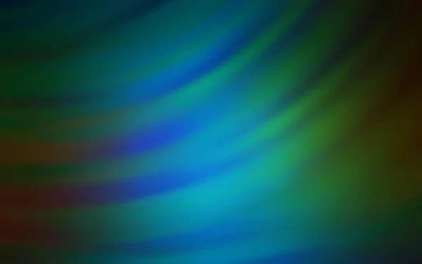 Tmavě Modrá Zelená Vektorová Kulisa Zakřivenými Čárami Tmavě Modrá Zelená — Stockový vektor
