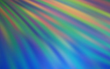 Renkli çizgileri olan koyu mavi vektör dokusu. Renkli çizgileri olan koyu mavi vektör dokusu. Bulanık arkaplanda gradyanı olan çizgiler. Reklamınız, posteriniz, afişiniz için en iyi tasarım.