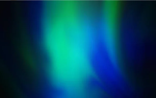 Blu Scuro Vettore Verde Sfocato Modello Luminoso Blu Scuro Vettore — Vettoriale Stock