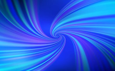 Eğri çizgileri olan hafif BLUE vektör şablonu. Eğri çizgileri olan hafif BLUE vektör şablonu. Soyut ve gradyan biçiminde geometrik çizim. Tasarımınız için renkli dalga deseni.