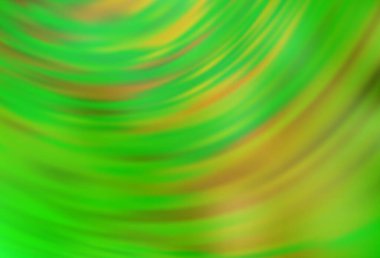 Açık yeşil, sarı vektör bulanık ve renkli desen. Açık yeşil, sarı vektör renkli bulanık arkaplan. Parlak renkli bir illüstrasyon. İşiniz için yeni tasarım.