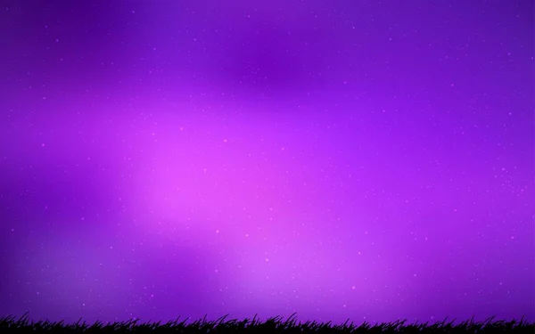 Hellviolett Rosa Vektorhintergrund Mit Astronomischen Sternen Hellviolett Rosa Vektorhintergrund Mit — Stockvektor