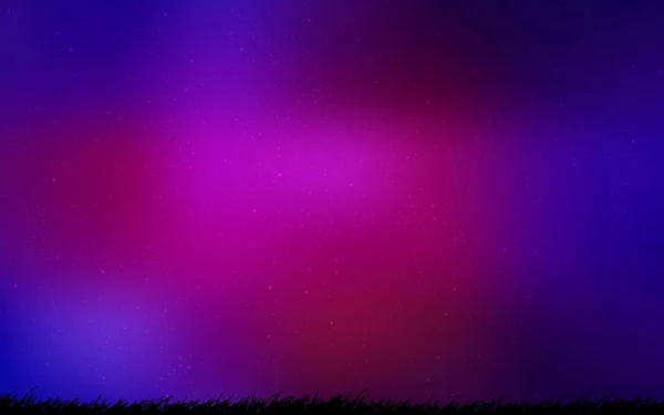 Donker Roze Blauwe Vectorachtergrond Met Astronomische Sterren Donker Roze Blauwe — Stockvector