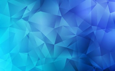 Hafif BLUE vektörü düşük polimer arkaplan. Hafif BLUE vektörü düşük polimer arkaplan. Origami tarzında gradyan ile geometrik çizim. Web siteniz için çokgen tasarım.