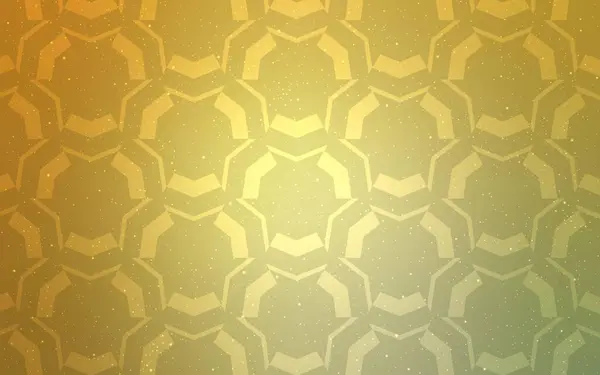 Светло Зеленый Желтый Векторный Фон Мокрыми Линиями Светло Зеленый Желтый — стоковый вектор
