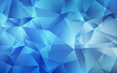 Hafif BLUE vektör düşük poli düzeni. Hafif BLUE vektör düşük poli düzeni. Soyut ve üçgenli renkli çizimler. İşiniz için yepyeni bir tasarım..