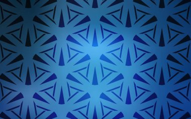 Kristallerle, üçgenlerle hafif BLUE vektör şablonu. Kristallerle, üçgenlerle hafif BLUE vektör şablonu. Üçgen şekilli ışıltılı soyut çizimler. Web siteleri için desen.