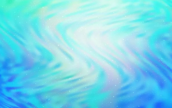 Світло Блакитний Зелений Векторний Візерунок Зірками Нічного Неба Світло Блакитний — стоковий вектор