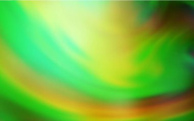 Açık yeşil vektör bulanık desen. Açık yeşil vektör parlak şablonu bulanıklaştırdı. Soyut renkli gradyan çizimi. İşiniz için yepyeni bir tasarım..