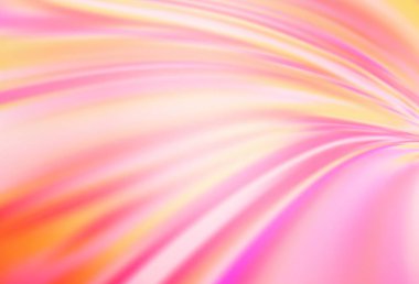 Açık pembe, sarı vektör modern zarif fon. Açık Pembe, sarı vektör bulanık şablon. Soyut ve gradyan renkte renkli çizimler. Marka kitabınız için yeni biçim tasarımı.