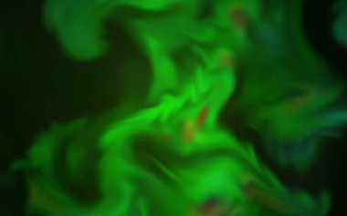 Açık yeşil vektör bulanık şablon. Açık yeşil vektör soyut parlak desen. Gradyan tasarımlı, soyut, ışıltılı çizimler. Çalışmalarınız için akıllı tasarım.