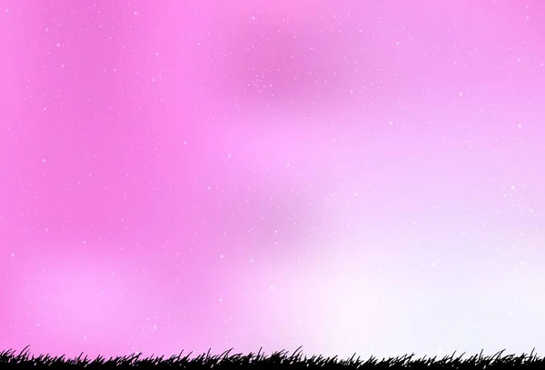 Світло Рожевий Векторний Фон Зірками Галактик Світло Рожевий Векторний Фон — стоковий вектор