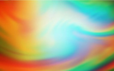 Açık yeşil, sarı vektör bulanık arkaplan. Açık yeşil, sarı vektör soyut düzeni. Gradyan tasarımlı, soyut, ışıltılı çizimler. Marka kitabınız için yeni biçim tasarımı.