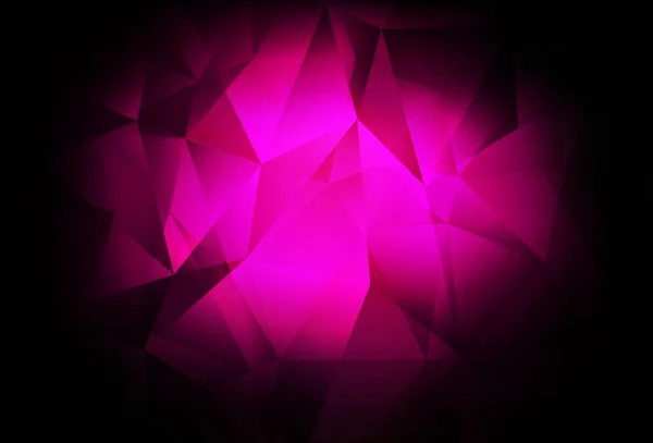 Dark Pink Vector Layout Lines Triangles Dark Pink Vector Layout — Stock Vector