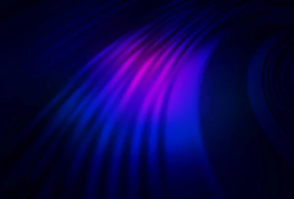 Dunkelrosa Blauer Vektorhintergrund Mit Geschwungenen Linien Dunkelrosa Blauer Vektorhintergrund Mit — Stockvektor