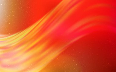 Açık Kırmızı, Kozmik yıldızlı sarı vektör düzeni. Açık Kırmızı, Kozmik yıldızlı sarı vektör düzeni. Renkli kozmik yıldızlı soyut çizimler. Reklamınız, posteriniz, afişiniz için en iyi tasarım.