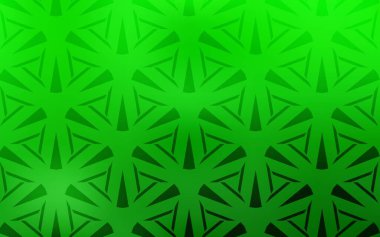 Açık yeşil vektör arkaplanı, çizgiler, üçgenler. Açık yeşil vektör arkaplanı, çizgiler, üçgenler. Soyut üçgenli dekoratif tasarım. Broşürler, broşürler için desen