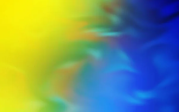 Bleu Clair Vecteur Jaune Flou Gabarit Lumineux Bleu Clair Motif — Image vectorielle