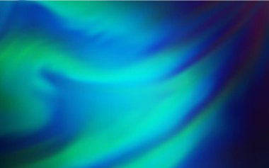 Açık mavi, yeşil vektör parlak şablonu bulanıklaştırdı. Açık mavi, yeşil vektör soyut parlak doku. Parlak renkli bir illüstrasyon. İşiniz için yeni tasarım.