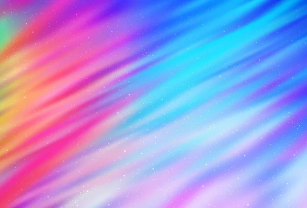 Luz Multicolor Fundo Vetorial Com Estrelas Galáxia Luz Multicolor Fundo — Vetor de Stock