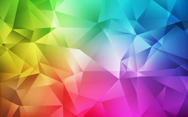 Licht Multicolor Vector Polygon Abstracte Achtergrond Licht Multicolor Vector Polygon — Stockvector