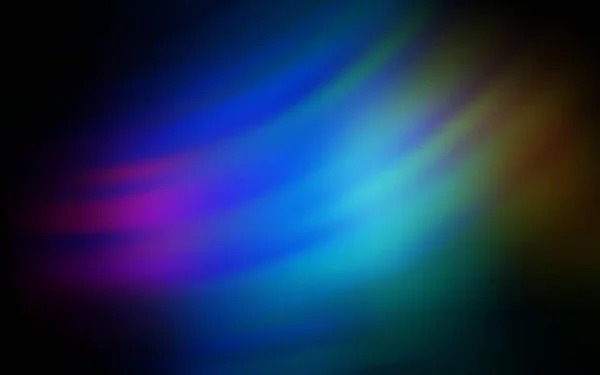 Donkere Multicolor Vector Lay Out Met Gebogen Lijnen Donkere Multicolor — Stockvector