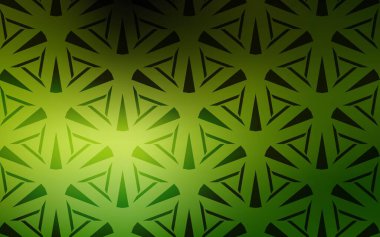 Açık yeşil vektör şablonu, kristaller, üçgenler. Açık yeşil vektör şablonu, kristaller, üçgenler. Renkli üçgenli modern soyut illüstrasyon. Poster ve afiş için en iyi tasarım.