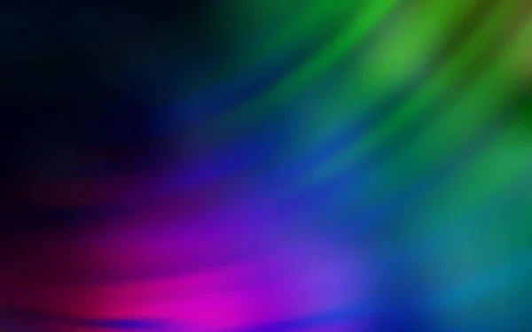 Donkere Multicolor Vector Achtergrond Met Gebogen Lijnen Donkere Multicolor Vector — Stockvector